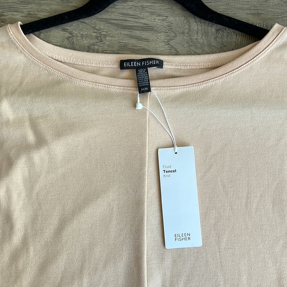 BNWT Eileen Fisher Bateau Neck Top - Picture 3 of 6